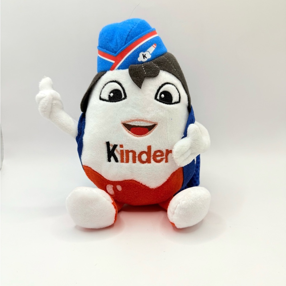 Kinder Surprise Stewardess 9" Plush Toy Kids at Heart With Backpack